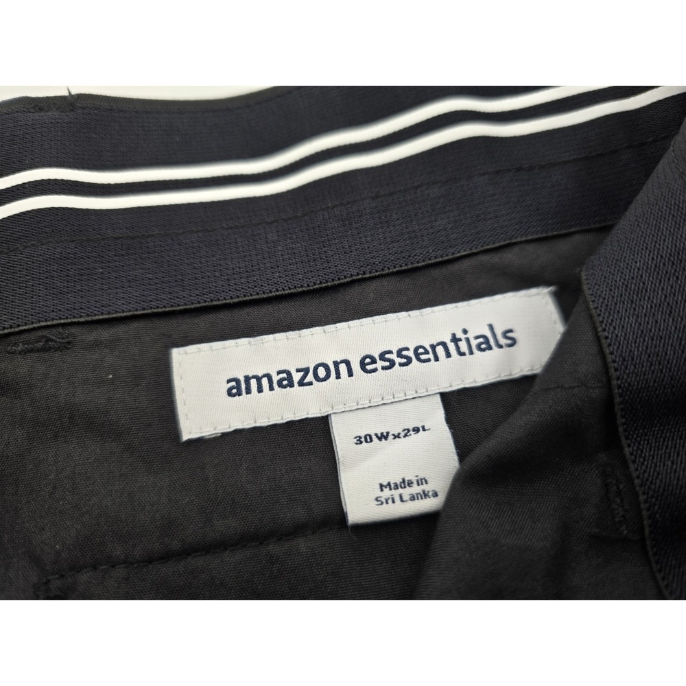 NWT Amazon Essentials Men's Slim-Fit Stretch Golf Pant - Black - Size 30Wx29L - Picture 11 of 13